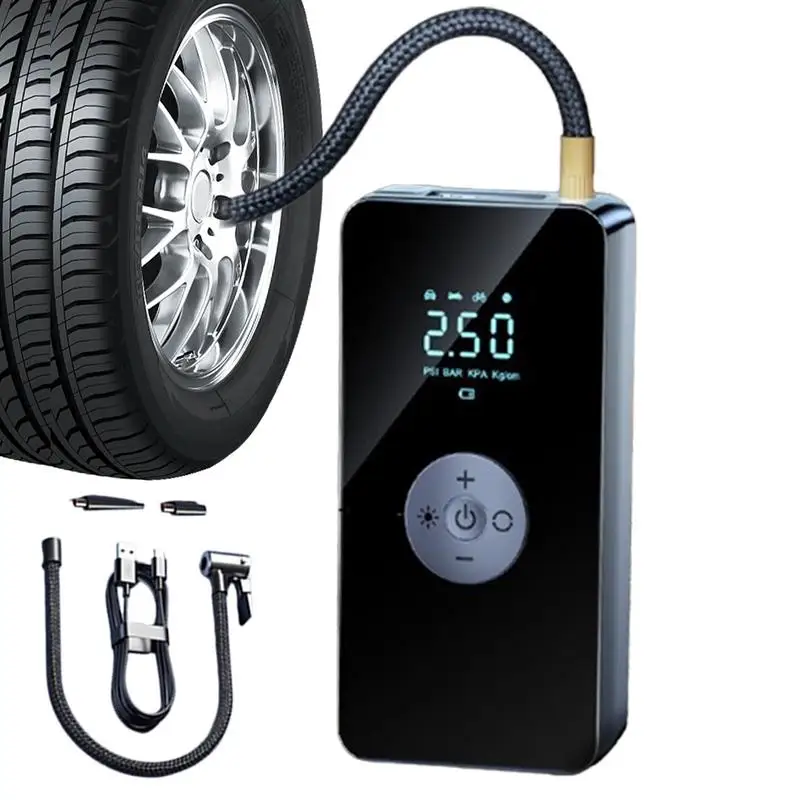 

Car Air Compressor Mini Portable Wireless Digital Electric Inflator Pump Inflatable for Auto Motorcycle Bicycle Tire Tyre Balls