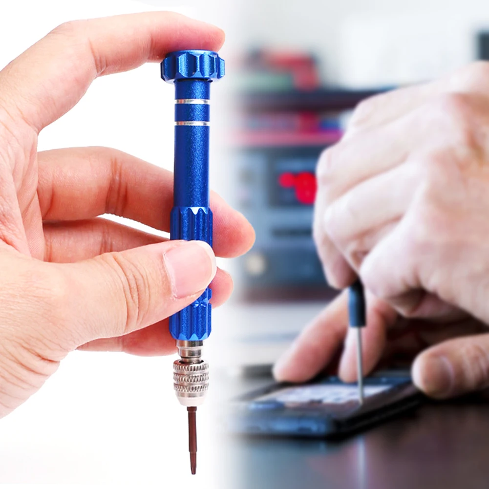 

Набор прецизионных отверток 5 в 1, магнитные насадки, предотвращающие заниженные винты во время ремонта для ремонта часов