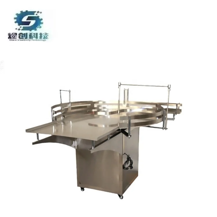 Electric Automatic Motor-Driven Plastic/Glass Bottles/Cans Rotary Accumulation Table Feeder Machine for Food Chemical