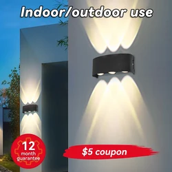 Led Wall Lights Fixture Waterproof Outdoor Wall Lamps Decoration for Home Living Room Hallway Up Down Led Sconces Wall Lighting