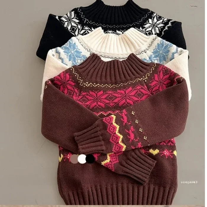 Sweter damski z dzianiny Thiened, jesienno-zimowy, w stylu retro INS, z haftem, na jedno ramię, do noszenia przez głowę, bazowa warstwa, top do biura.