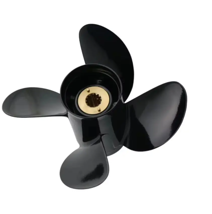 4 Blades Captain Aluminum Propeller Fit Mercury Outboard Engine Pitch 11-15 25HP 35HP 40HP 50HP 55HP 60HP 13 Spline