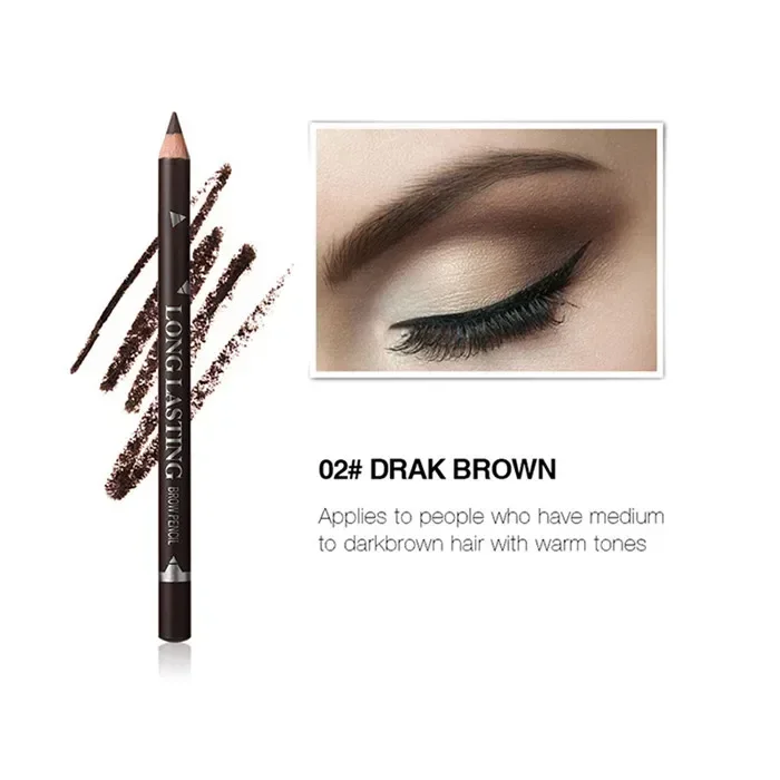 6/12Pcs Eye Brow Pencil Waterproof Professional Women Eye Makeup Pen Easy Color Natural Black Brown Cosmetic Beauty Eyebrow Tool