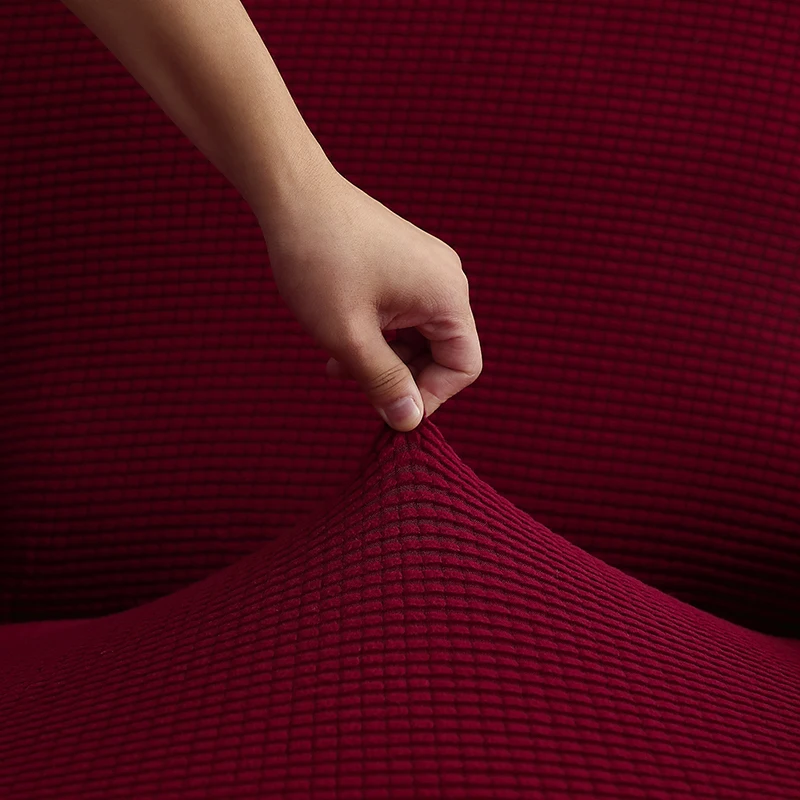 1/4 Stück/Set Geteilte Esszimmerstuhl-Bezüge, Dehnbare Jacquard-Rückenlehnen-Stuhlhussen, Abnehmbare Einfarbige C-förmige Stuhlschoner, Dekor – Detail 15