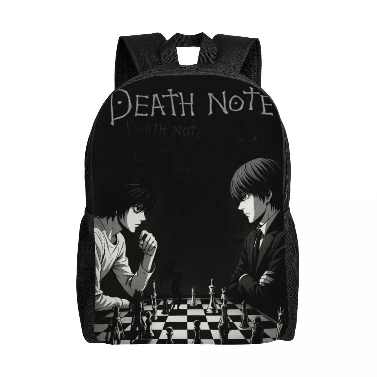 

Custom 3D Print Deathes Anime Note Backpack for Boys Girls College School Travel Bags Men Women Bookbag Fits 15 Inch Laptop