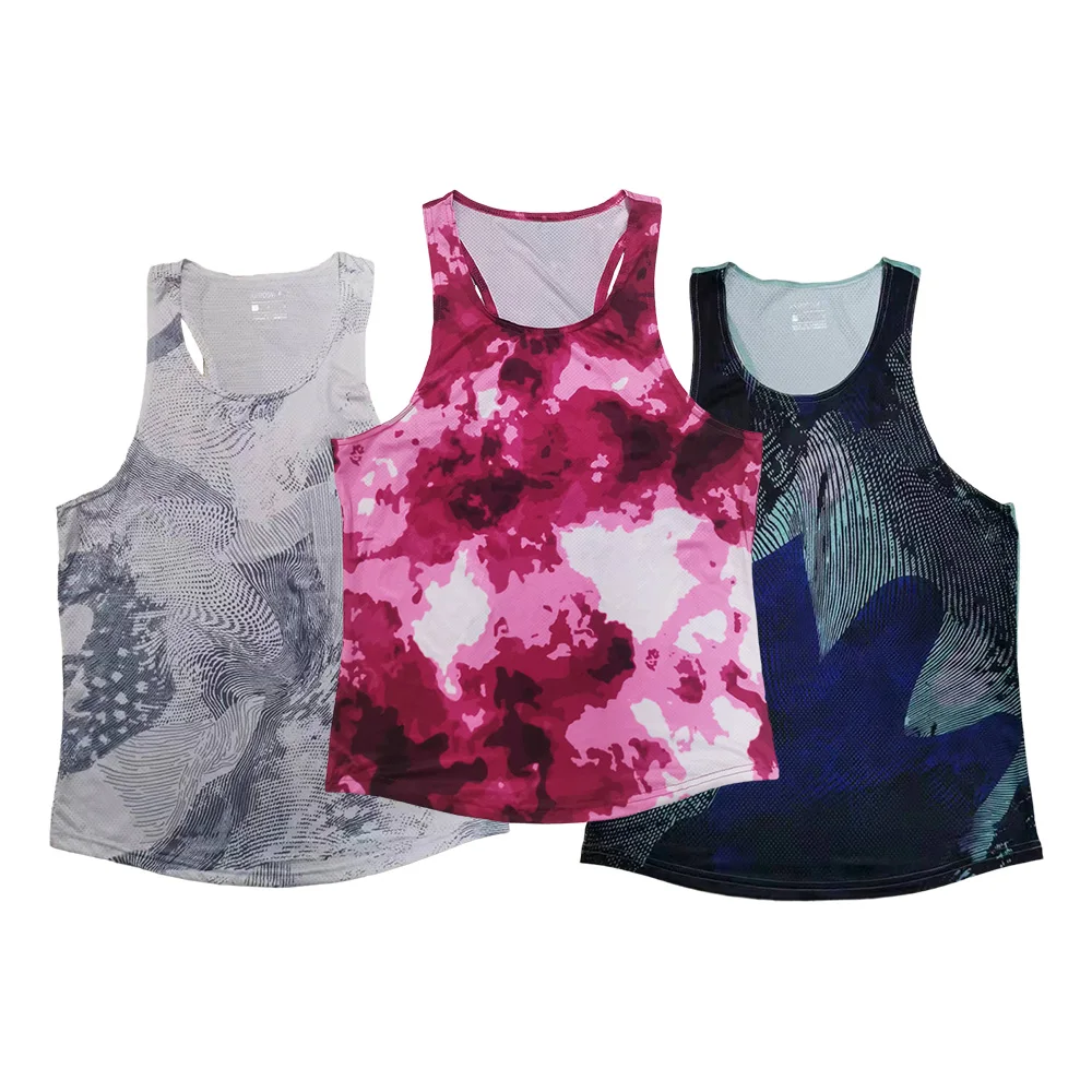 Men Tank Top Runnning Speed Vest Fitness Shirt Sleeveless Mens Clothing Athlete Track Field Singlet