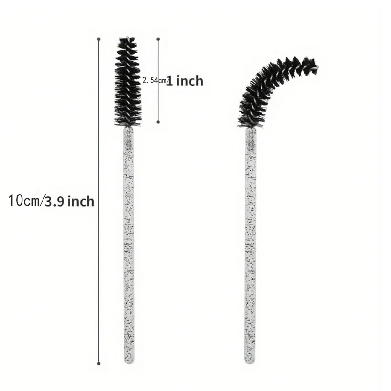 50 pz 100 pz Estensione Ciglia Trucco Usa E Getta Spazzola Per Ciglia Rullo Micro Mascara Bacchetta Pettine All'ingrosso