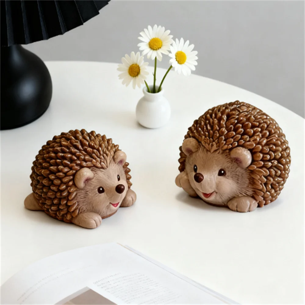 3D Hedgehog Silicone Mold Cute Hedgehog Handmade Mold DIY Candle Soap & Plaster Craft Mold for Home Decor & Handmade Gifts