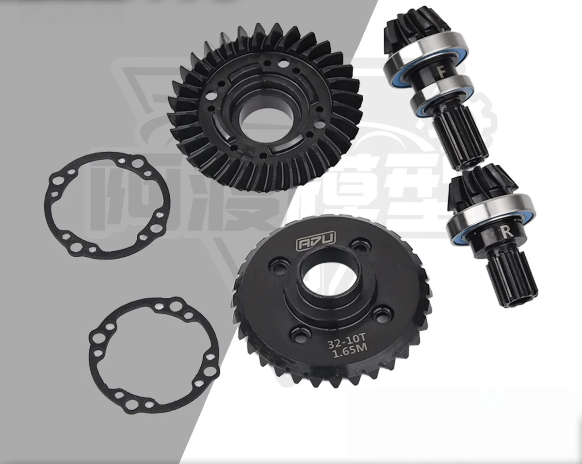 Reinforced Front & Rear Differential Bevel Gears 1.65 Module 10/32T 42CrMo for Traxxas X-MAXX XRT Upgrade Parts