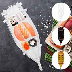 Sushi Serving Tray Reusable Plastic Sushi Boat Serving Plate Japanese Style Sushi Tray Decorative for Home Kitchen Restaurant