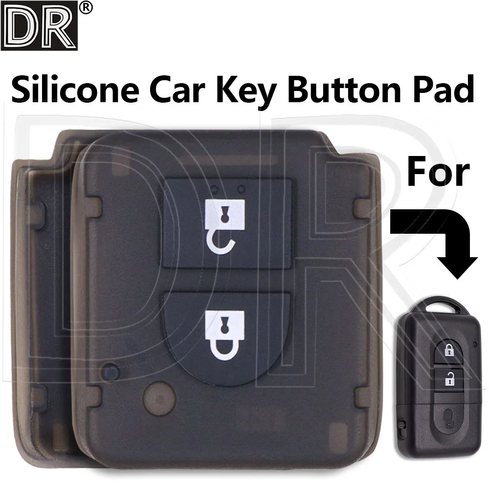 Great Replacement Silicone Car Key Button Pad Cover For Nissan Qashqai X-Trail Juke Livina Tiida Navara Micra Sylphy Pathfinder