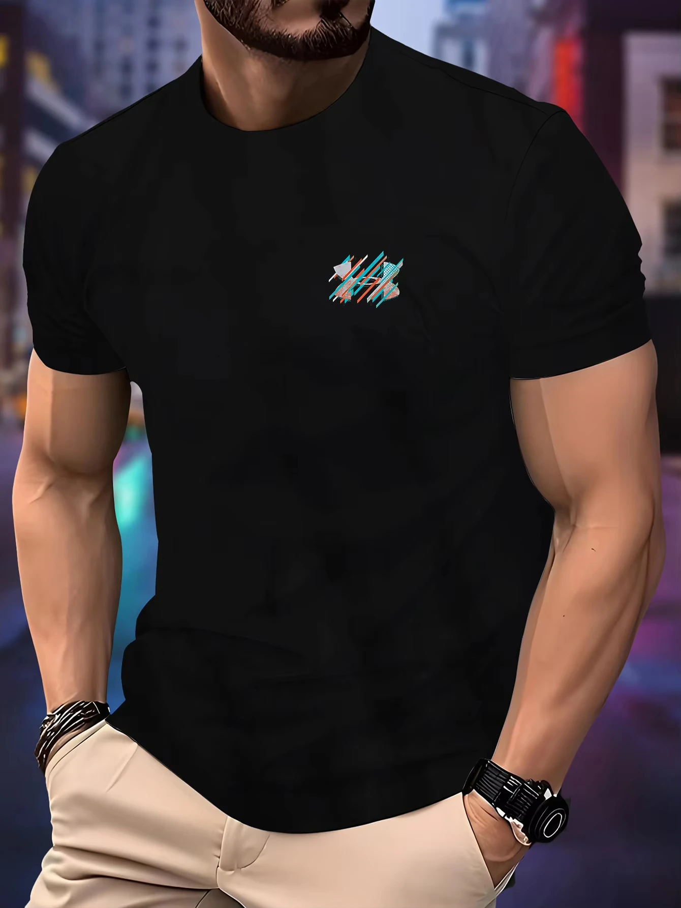 

Унисекс футболка для бега с круглым вырезом, летняя, тонкая, с мозаичным принтом, быстросохнущая, с коротким рукавом, дышащая, для фитнеса и спорта, коллекция 2026