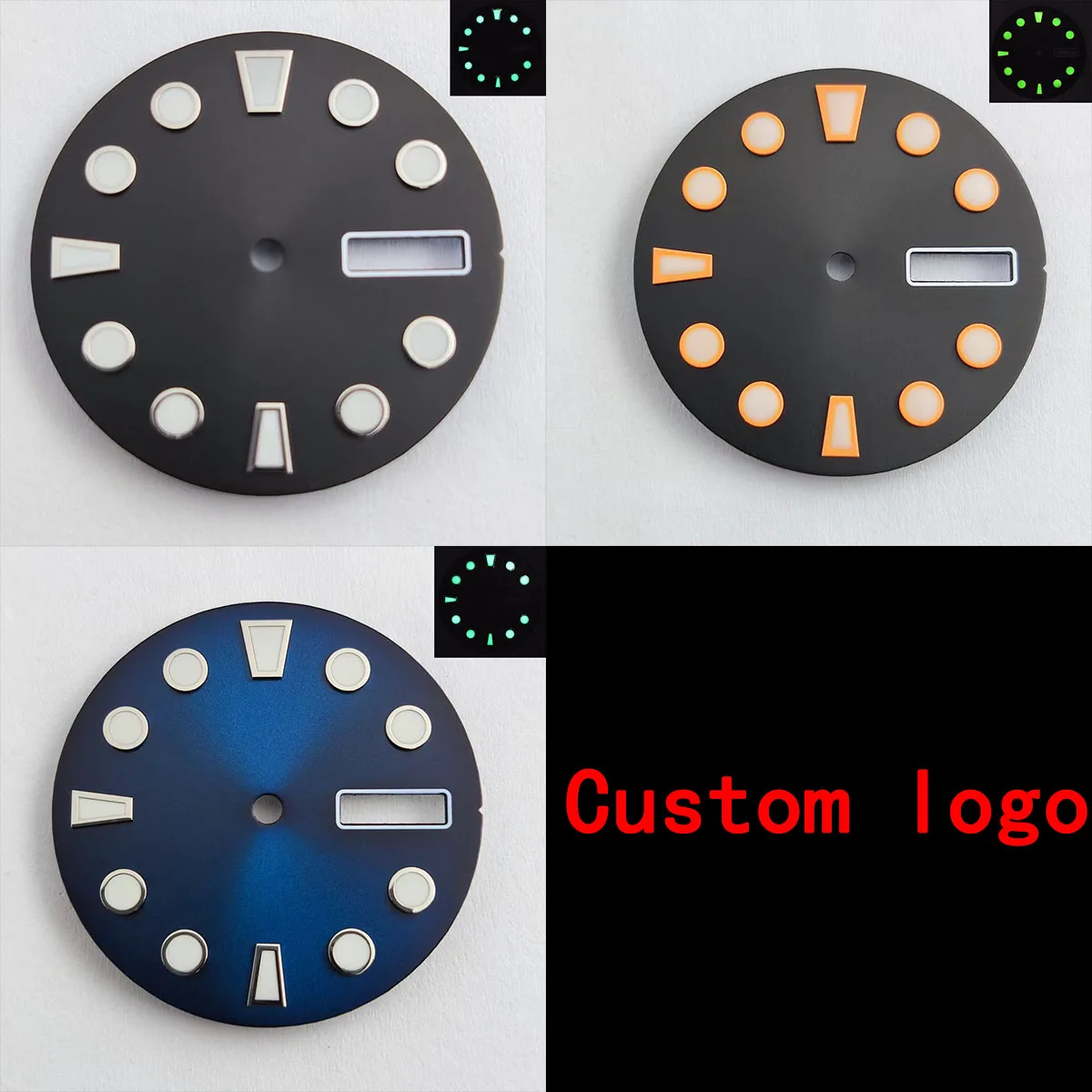 29mm super luminous disc dial, literally suitable for NH35/NH36 movement, no trademark