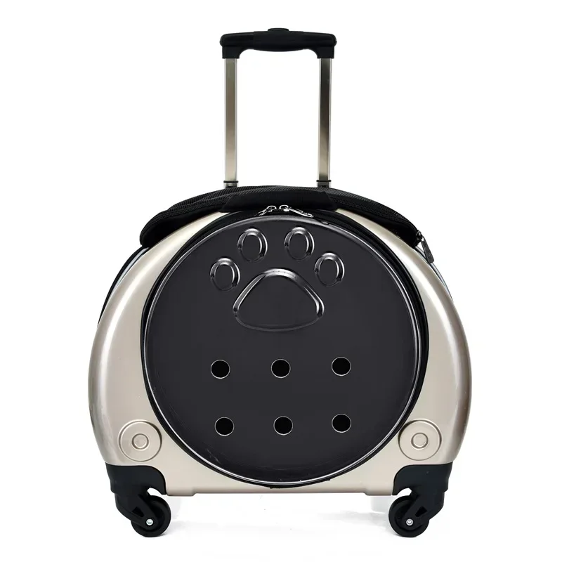 Portable Can Be Pulled With Double Backs Suitcase Acrylic Windows Lightweight Pull Rod Large Capacity Cartoon Pet Backpack G