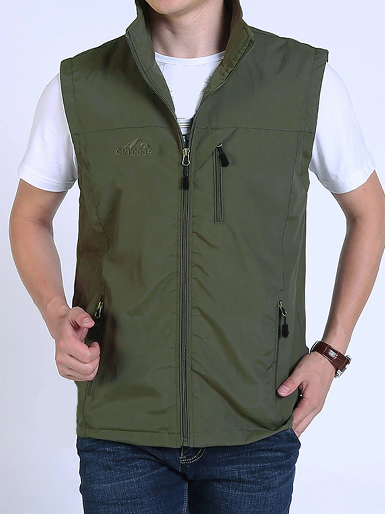 

Couple style vest autumn Hong Kong style loose casual top men's trend plus size vest vest vest vest workwear jacket foreign trad