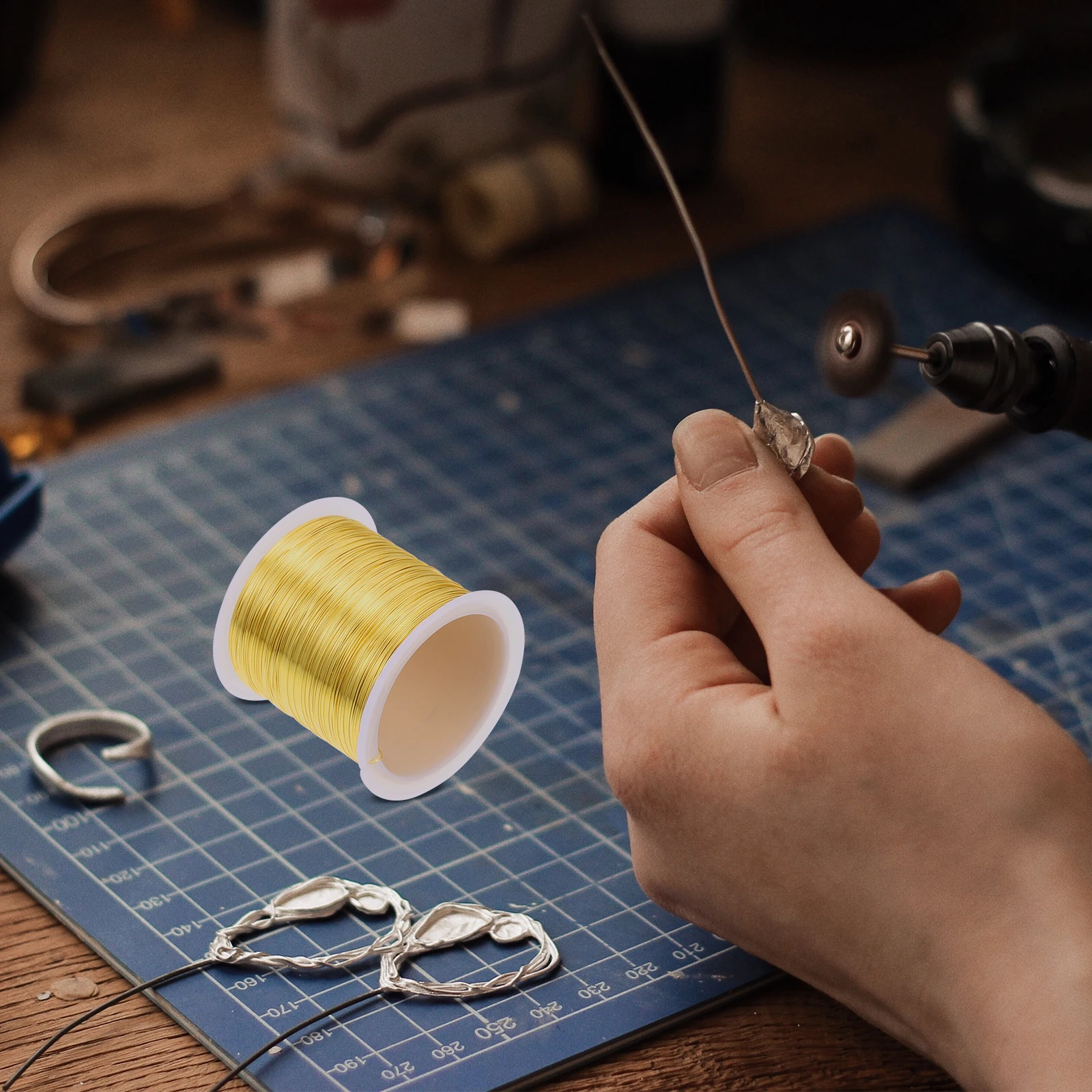 

Медная проволока 20, калибр, сделай сам, изготовление ювелирных изделий, скульптурные браслеты, ремесленные проекты, гибкая веревка для бисера, H-деревянное плетение проволоки