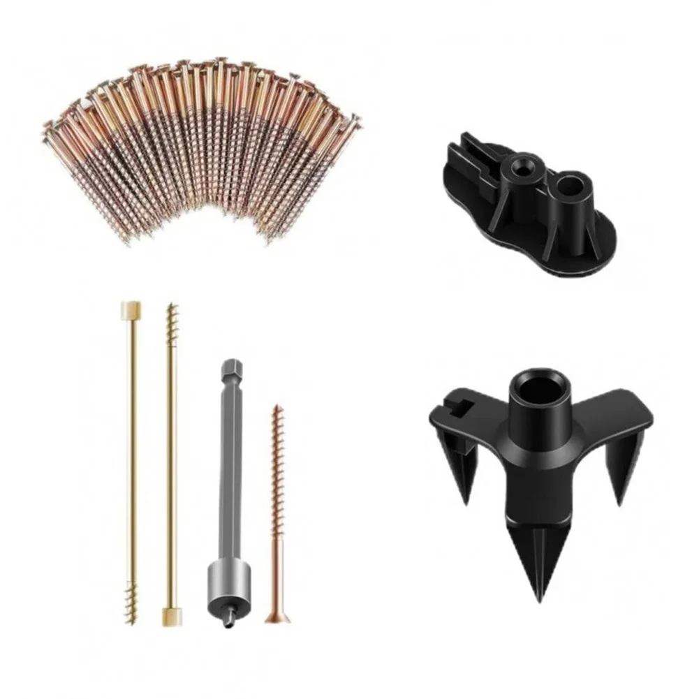 Floor Rattle Repair Kit For Most Wood Floors Includes 5 Tools And 50 Screws Sturdy Casing Chips Scratches Mending Floor Tools