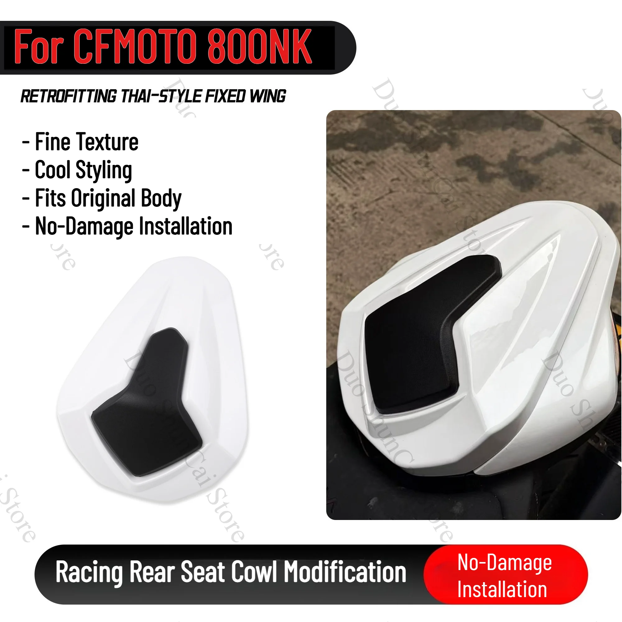 Racing Rear Seat Cowl for CFmoto 800NK 800 NK  Motorcycle Modified Pillion Rear Seat Hump Cover Rear Cowl Fairing
