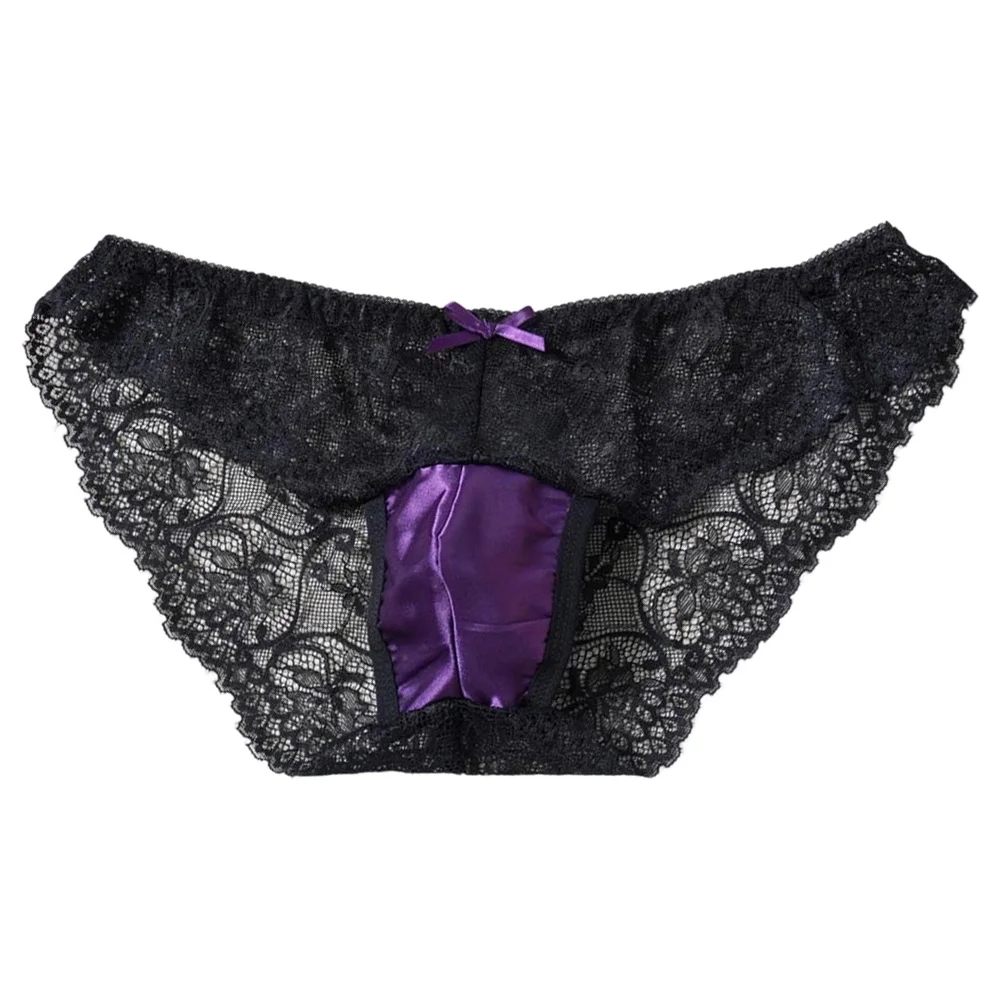 

Мужские кружевные трусы-брифы из атласа с жаккардовым узором, соблазнительные, с низкой посадкой, экзотическое нижнее белье, мужское эротическое черное кружевное бикини