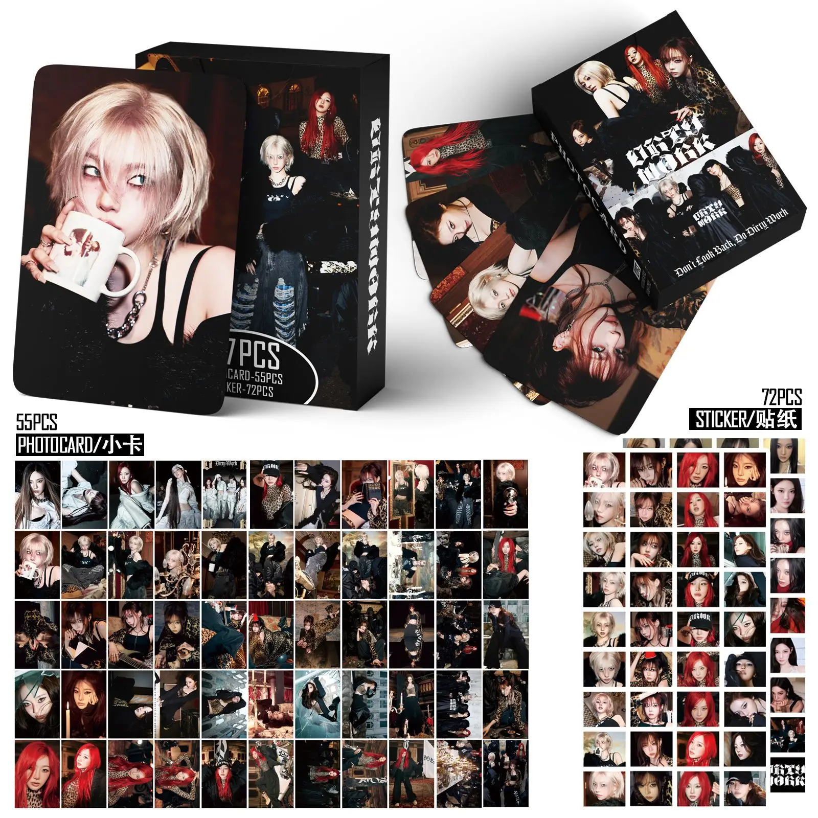 بطاقة 55 لومو جديدة 72 ملصق ألبوم Kpop العمل القاري بطاقات لومو NINGNIN KARINA GISELLE WINTE GISELL بطاقة صور لبطاقة تجميع المروحة