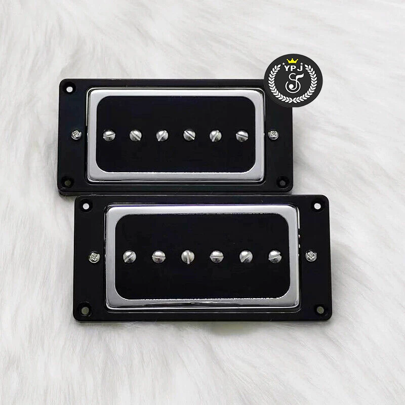 1 SET of 2 Les Paul P90 Replacement For Electric Guitar Pickups Humbucker Magnet Ceramic Pickup Parts Accessories