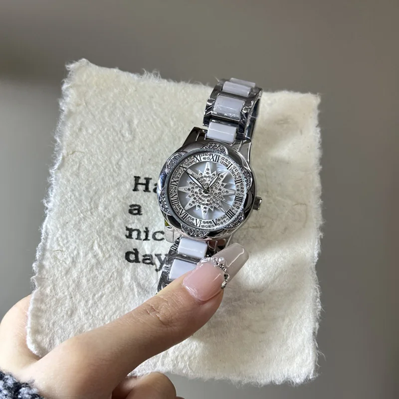 Orologio da polso in ceramica Orologi al quarzo da donna Orologio di moda di bellezza Orologio Drop Shipping