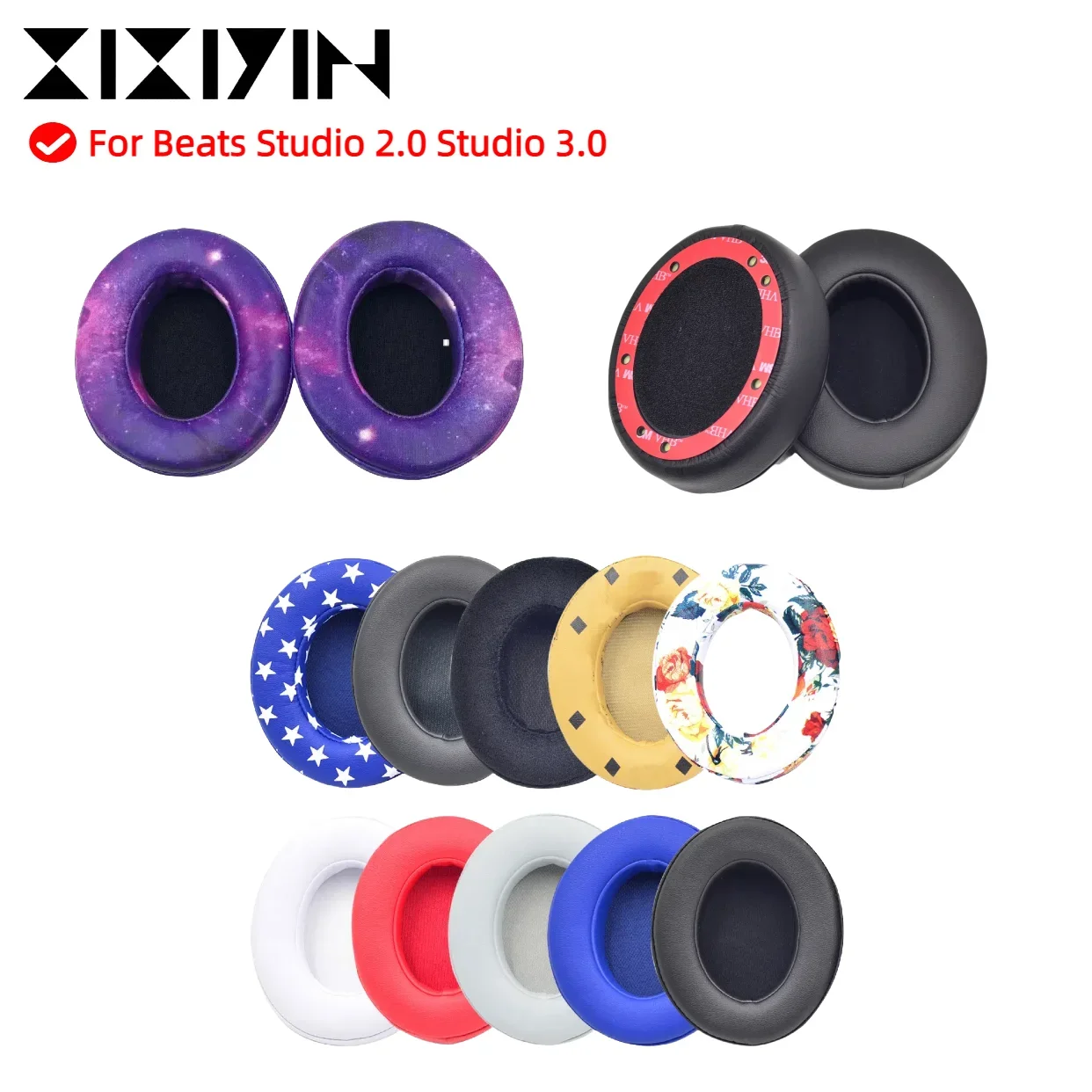 

Replacement Earpads Memory Foam Ear Cushion Cover for Beats Studio 2.0 Studio 3.0 Gaming Headset Earmuffs Ear Pads ,