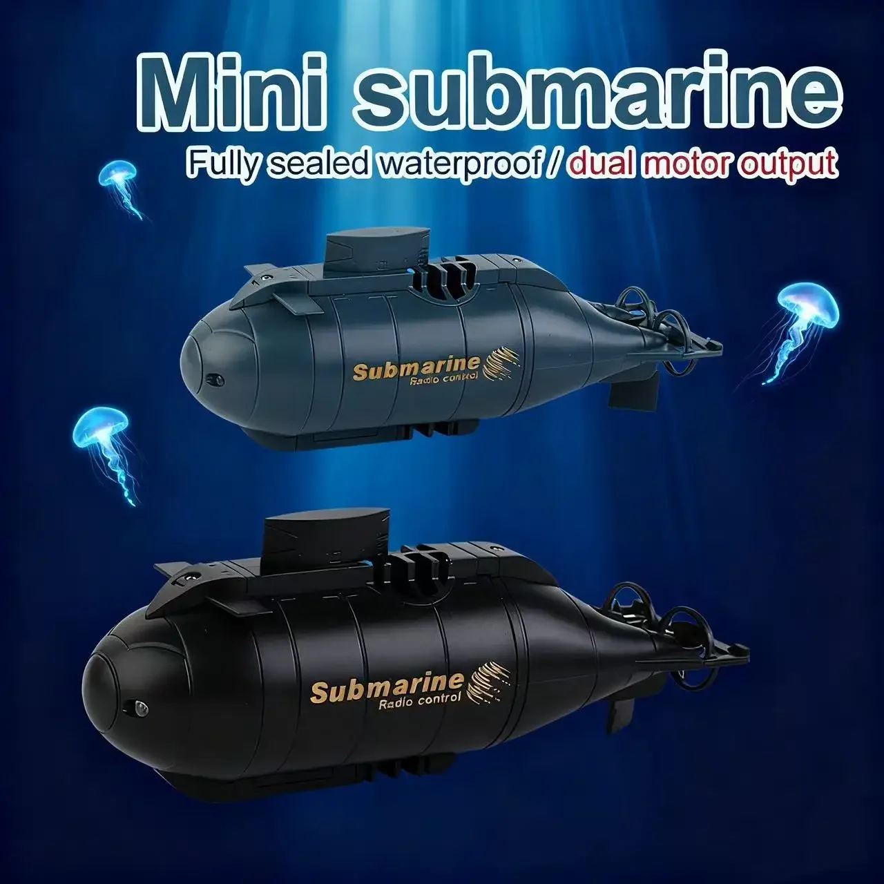 Niño niños regalo de cumpleaños lancha submarina barco simulación Mini barco modelo de buceo eléctrico Control remoto juguete impermeable