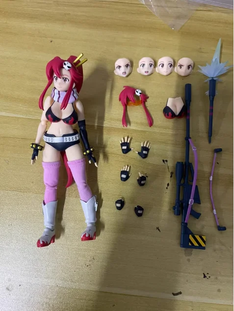 متوفر في المخزون الأصلي ANIPLEX BUZZ mod Tengen Toppa Gurren-Lagann أنيمي الشكل ليتنر يوكو الشكل جمع تمثال مكتب اللعب الهدايا