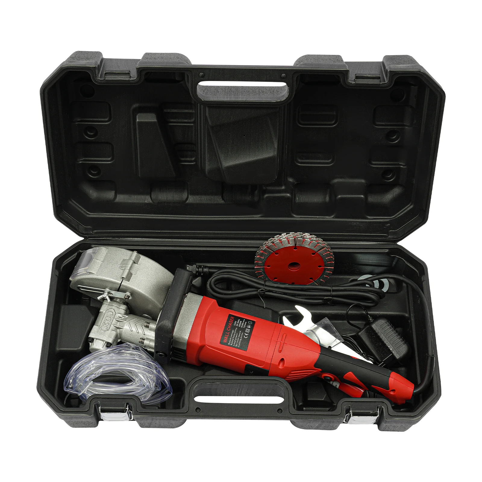 Electric Wall Groove Cutting Machine 1300W, Wall Groove Cutter with 5 Blades, Concrete Wall Chaser for Grooving
