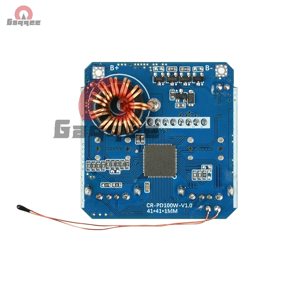 100W PD Bidirectional Power Module 4S Battery 20V5A Fast Charger with Voltage Current Display & Multiple Protocols