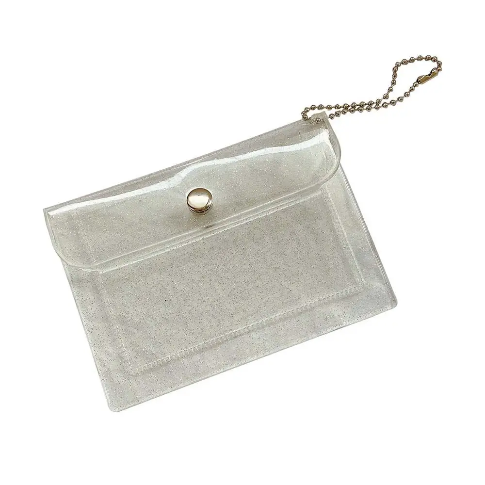 

Fashion Transparent Key ring Waterproof Photo Organizer Bag Pendant Coin purse Photo Card Holder Small Wallet Keychain