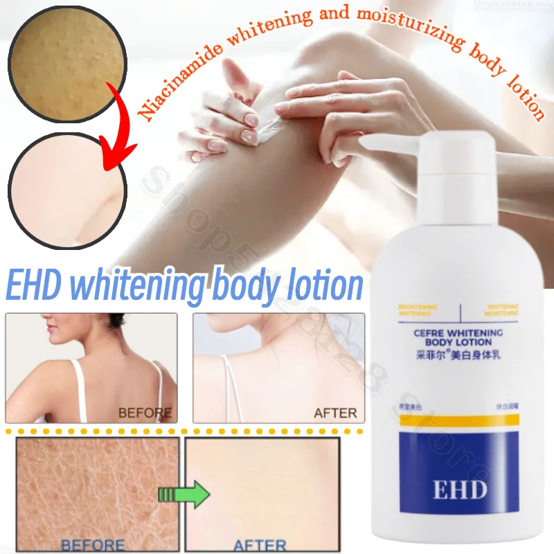 

EHD Whitening Body Milk Moisturizes Improves Dry Skin Fades Pigmentation and Brightens Body Milk To Make Skin Smooth and Elastic