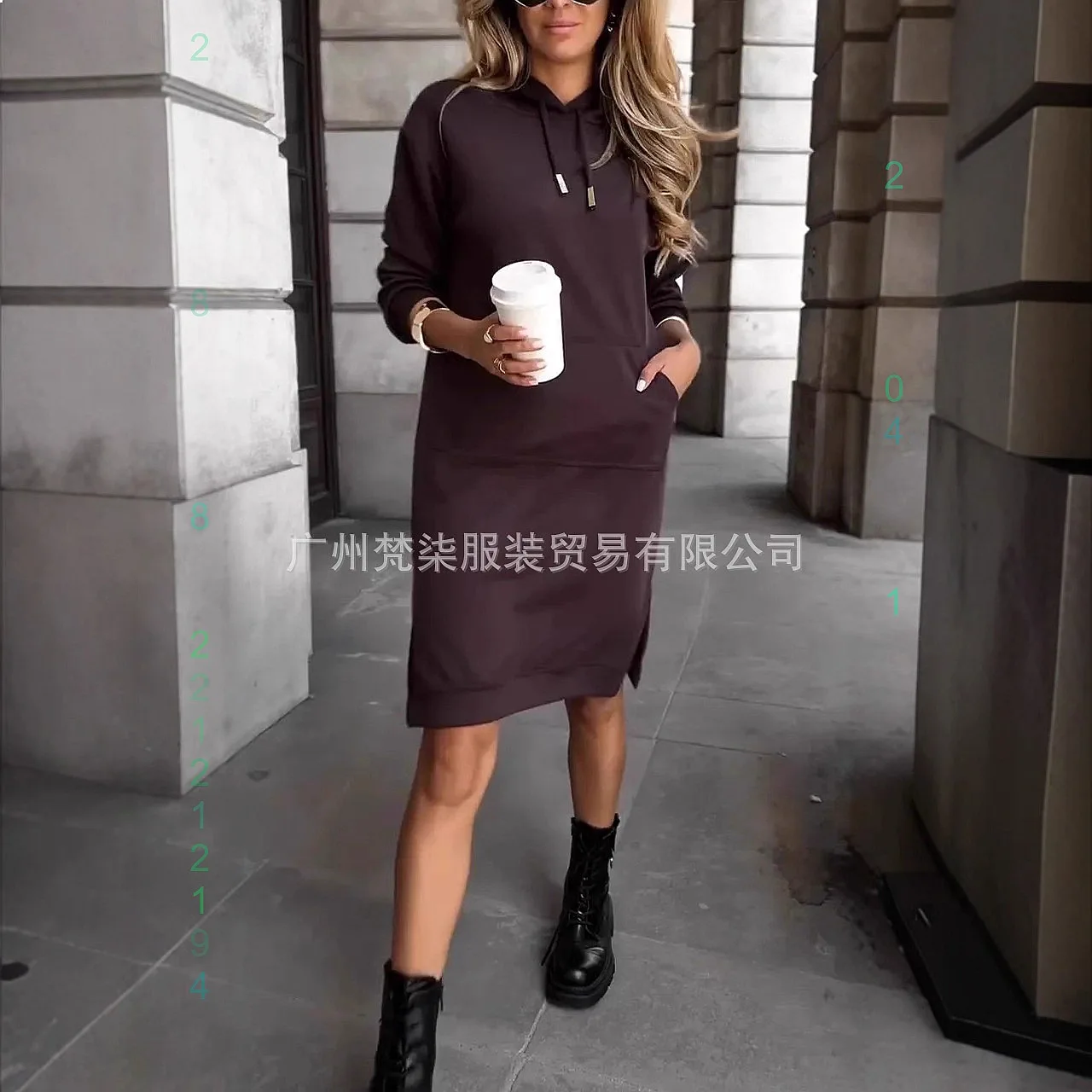 

Knitted Long Dress Long Sleeve Dress Spring Summer Casual Hoodie Jumpsuit Overall Playsuit Matching Set