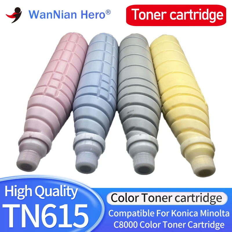 TN615 Toner Cartridge Compatible for Konica Minolta Bizhub Pro C 8000 TN-615 TN615C Color Printer toner Cartridge TN 615 TN-615