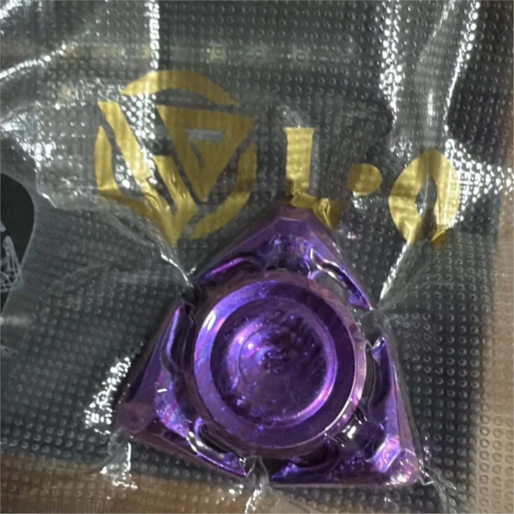 LQEDC Murakumo Fidget Spinner Damasteel Three-Bladed Fidget Spinner Original Designs Anxiety Relief Gadgets Desk Accessories