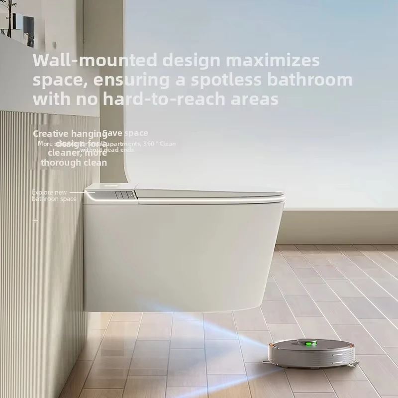 110V ~ articles sanitaires de conception moderne support mural arrière toilette intelligente tenture murale en céramique télécommande intelligente