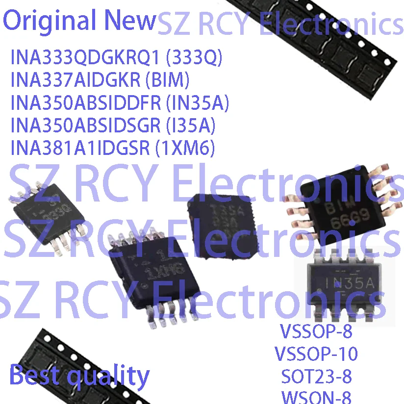 (5-30 قطعة) INA333QDGKRQ1 333Q INA337AIDGKR BIM INA350ABSIDDFR IN35A INA350ABSIDSGR I35A INA381A1IDGSR 1XM6 INA333Q IC رقاقة #1