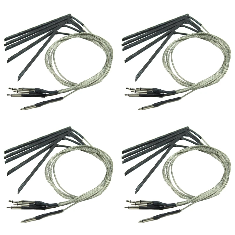 

20 Pcs Bendable Acoustic Guitar Transducer Sensitivity Piezo Bridge Pickup Cable