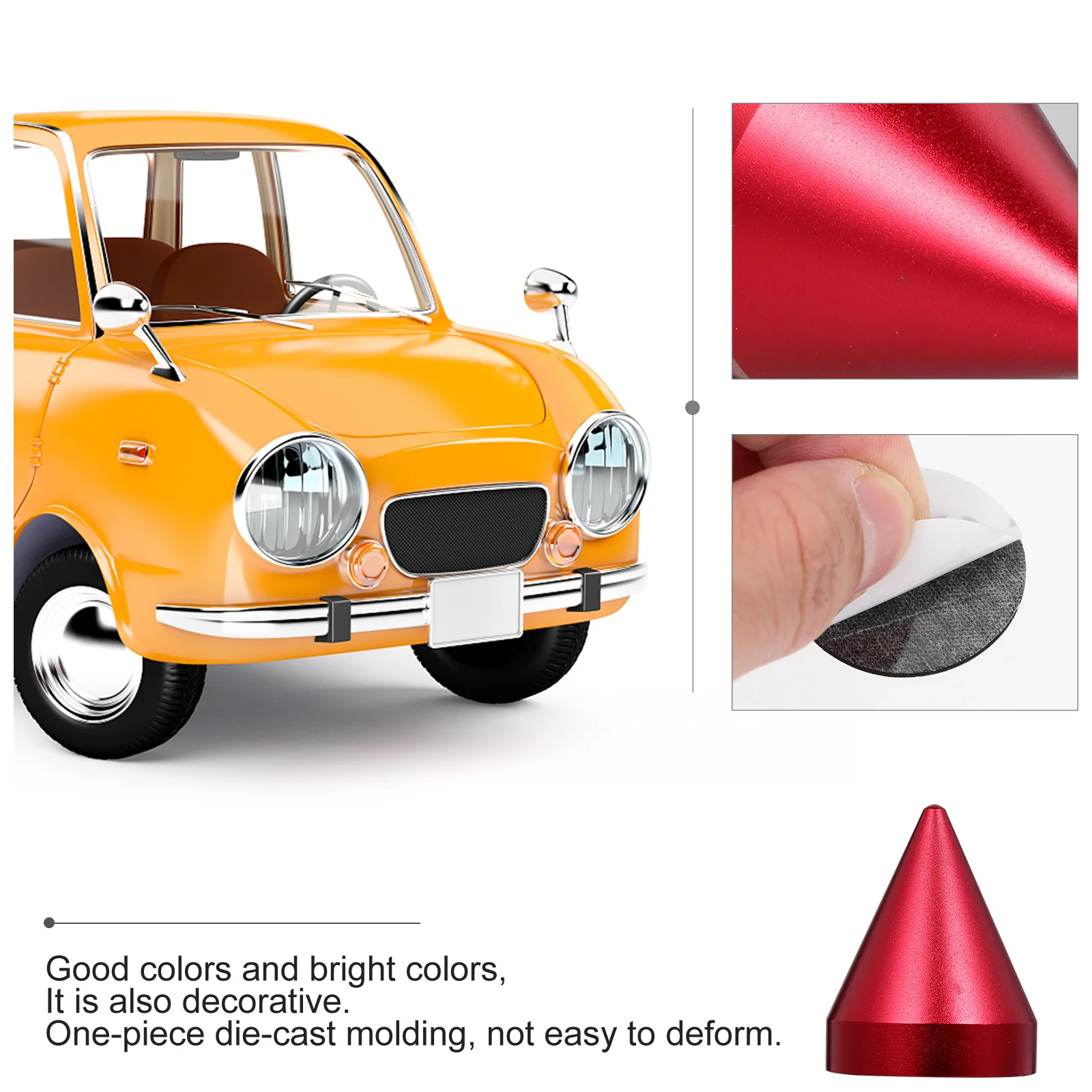 

1pc Anti-Collision Car Accessory Safety Protector Durable Rear For Most Cars Tail Cone Anti-Collision Tail Cone Car Accessory