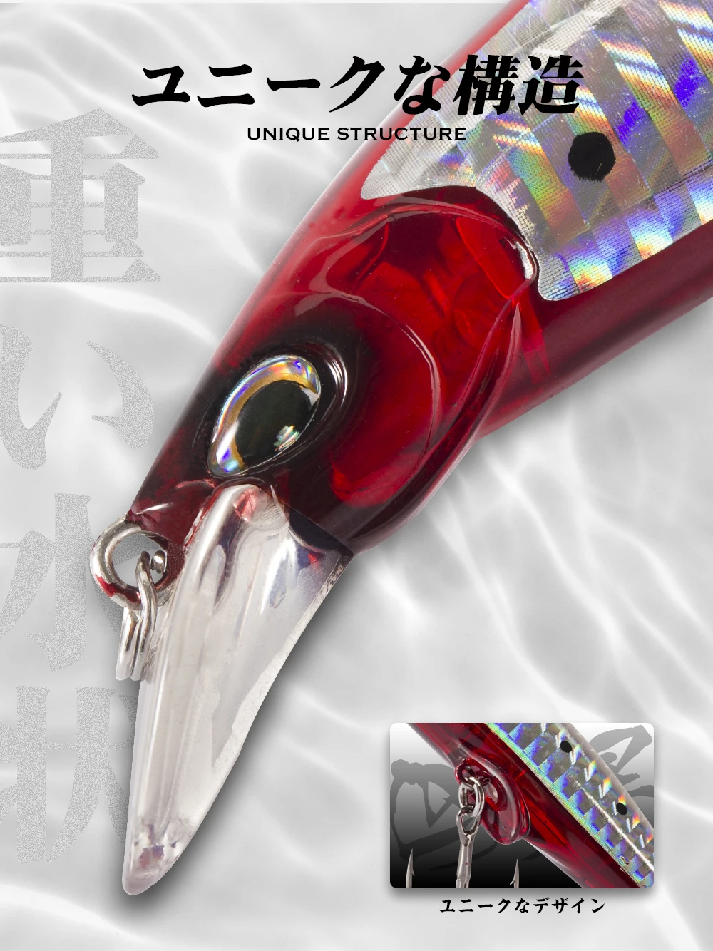 Hunthouse Original G-control Minnow Wobbler Angeln Köder Sinking Langsam Harten Köder 95mm 28g Salzwasser Für Forelle fisch Tackle LW403 – Detail 4