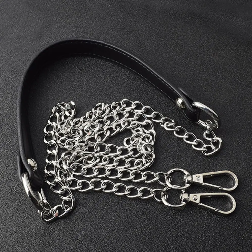 120cm Metal Bag Chain Replacement PU Leather Bags Straps for DIY Handbag Handles Shoulder Straps Accessories Bags Handles