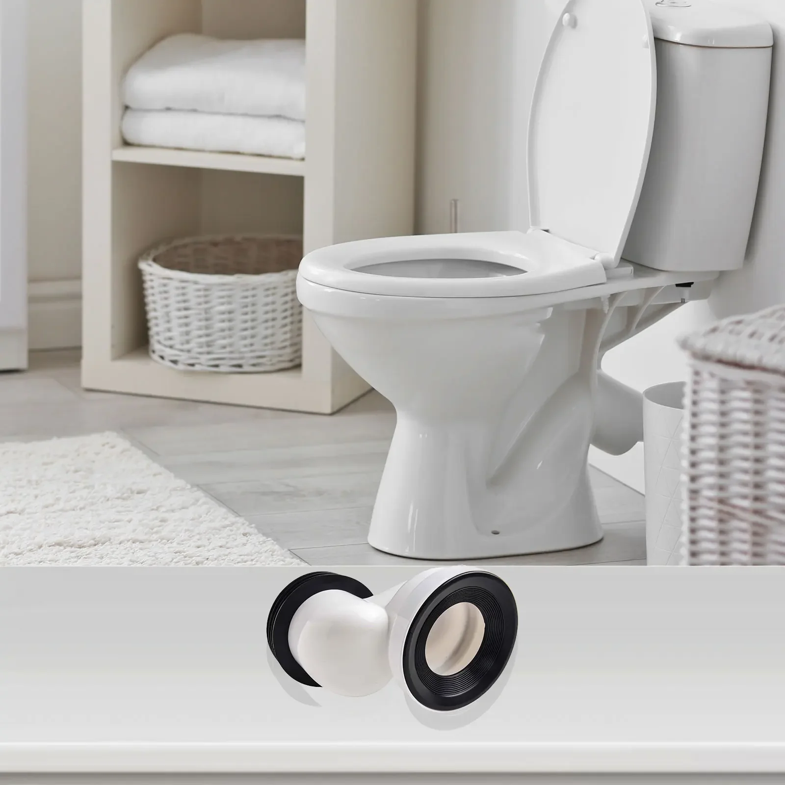 PVC Toilet Nozzles Straight / Eccentric For Offset Of 0mm,2cm, 5cm Or 10cm Home Improvement Plumbing And Fixtures