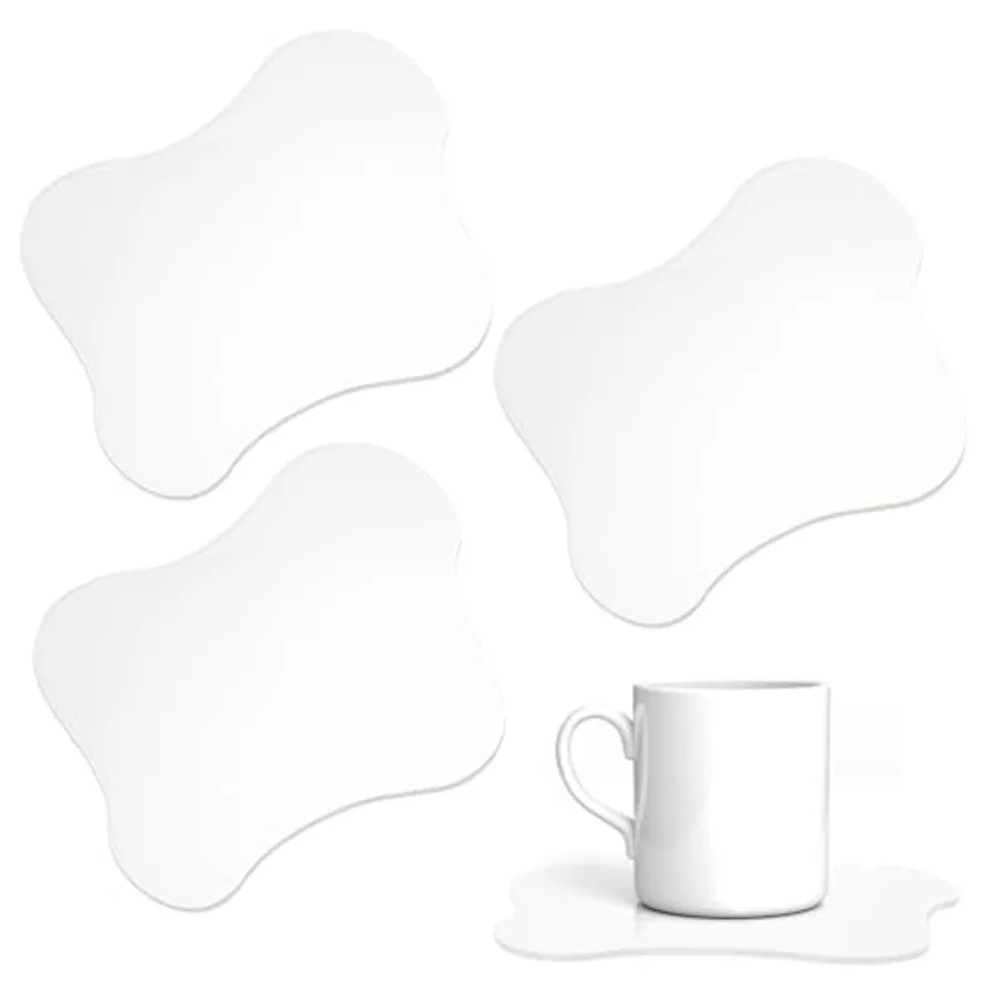 

3 шт. акриловые подставки неправильной формы, коврики для чашек в форме облака, прозрачные милые подставки для защиты столешницы, домашний декор для кофе Ta
