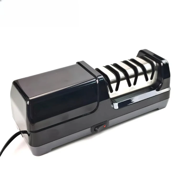 

Professional Grade 3 Electric Knife Sharpener 100% Diamond Abrasive 20 ° Precision Angle Guide for Quick Kitchen Knife