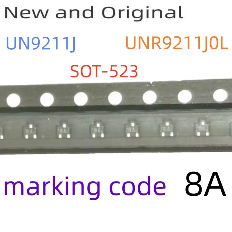 

Un9211J Unr9211J0L Sot-523 50V Silicon Npn Epitaxial Planar Type Marking Code 8A