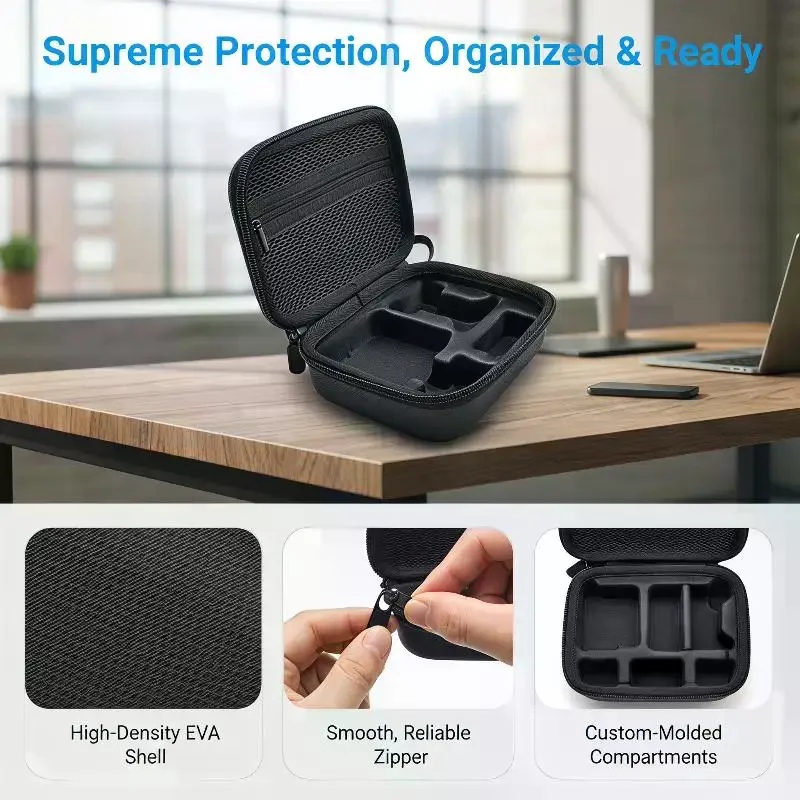 Travel Carrying Case for Protective PU Storage Bag & Handbag Box for Standard Bundle Camera Accessories