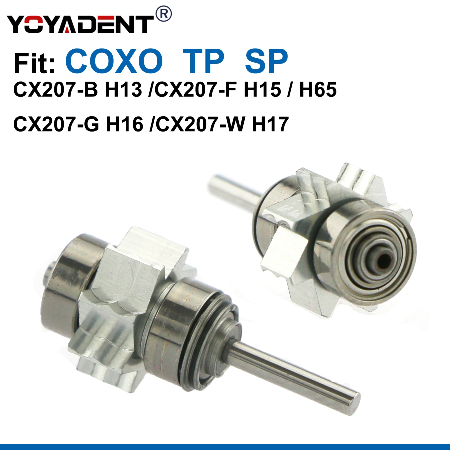 

Стоматологический турбинный воздушный ротор YOYADTNE для высокоскоростных наконечников COXO CX207-B/G H13 H15 H16 H17 H65 SP/TP