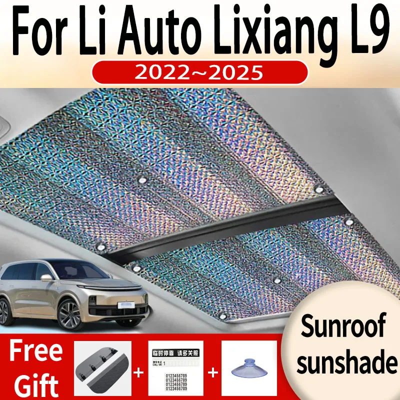 

For Li Auto Lixiang L9 2022 2023 2024 2025 Car Sunroof Sunshade Panoramic Windshield Sunshade Anti-ultraviolet Auto Accessories