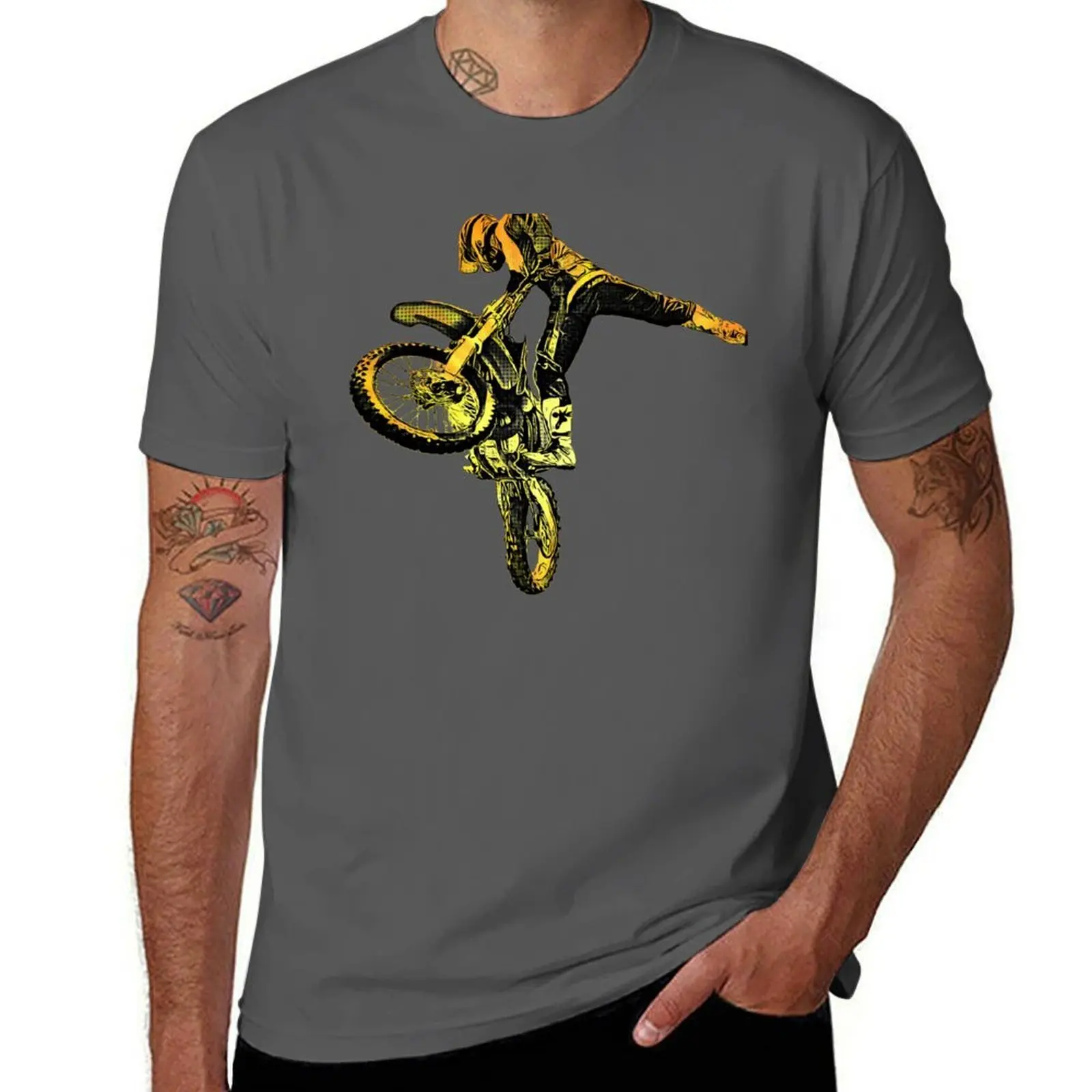 

Jeremy McGrath bike, Dirt 98 Supercross McGrath, Jeremy T-Shirt Soft Durable Cotton T-Shirt